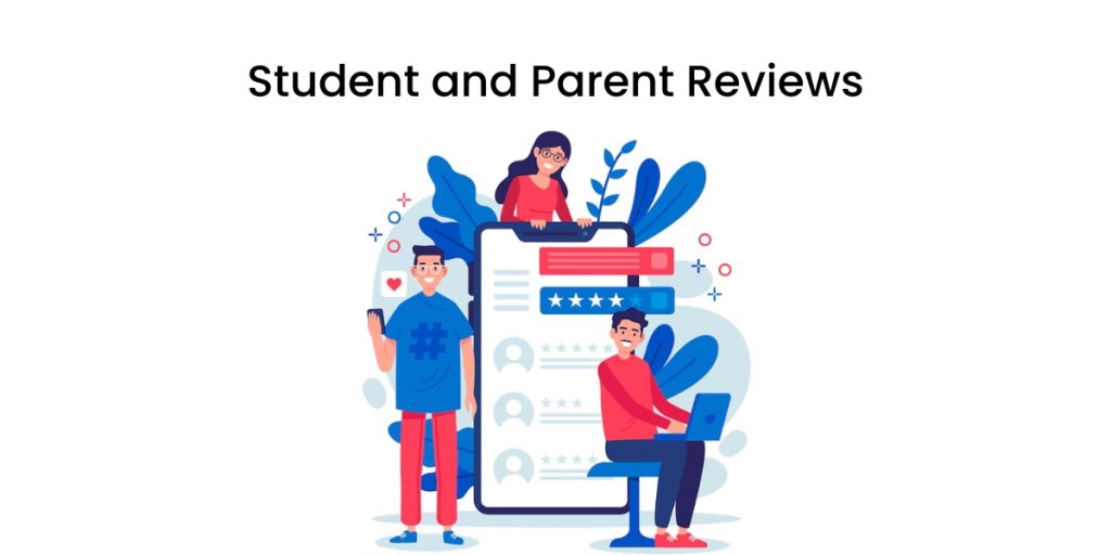 Positive student and parent reviews for schools and coaching centers enhancing local SEO rankings